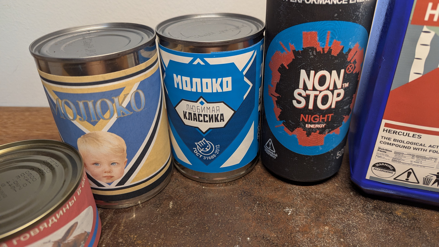 S.T.A.L.K.E.R. Food & Drink Sticker Label Designs For Printing
