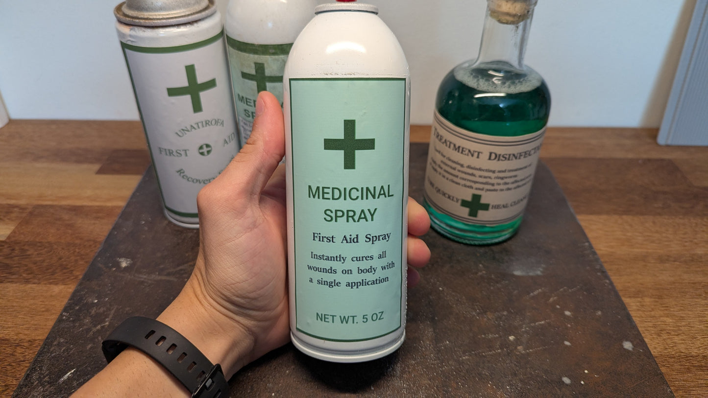 RE Aid Spray & RE8 Aid Vial Printable Labels
