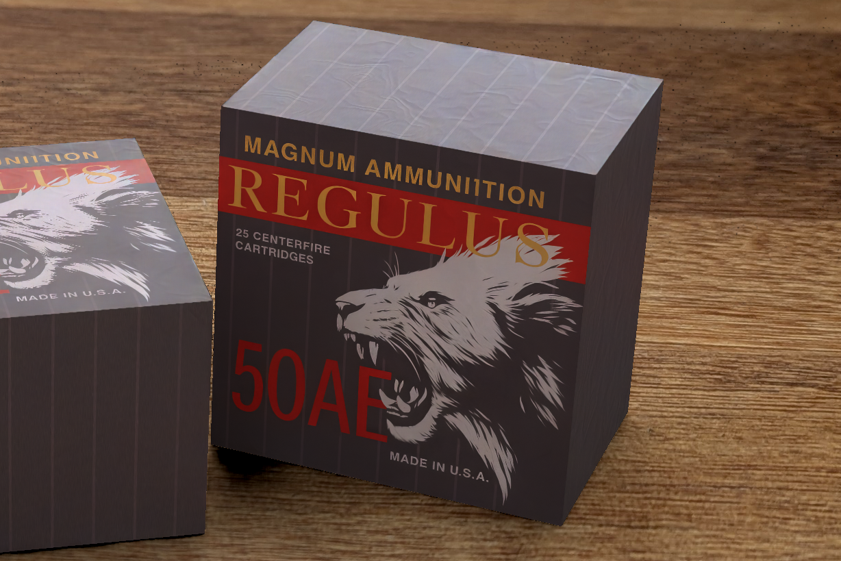 Resident Evil 2 & 3 50 AE Ammo Box Cutout Printable File