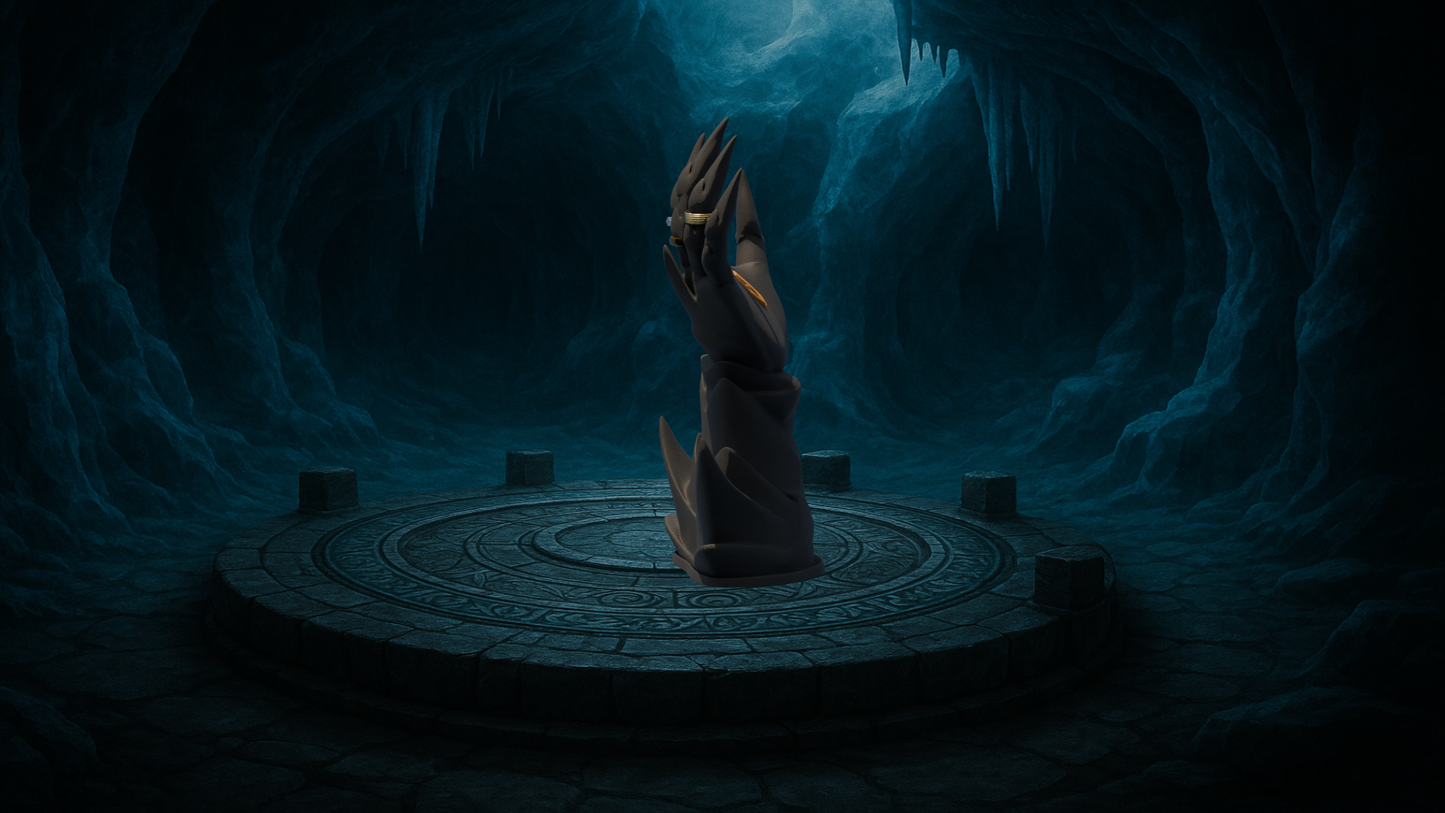 Daedric Style Ring Holder | STL 3D Print File