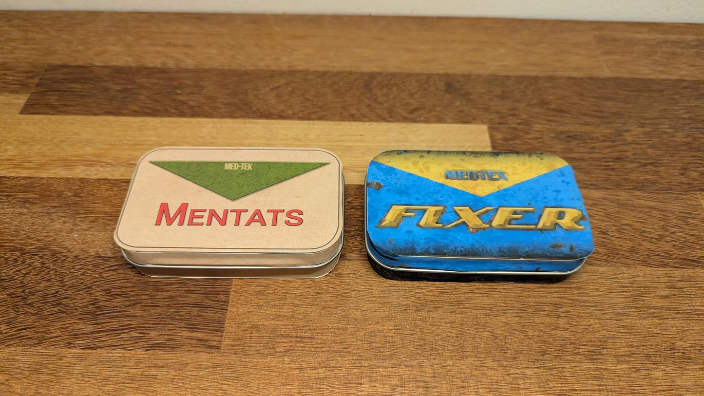 Wasteland Mentats and Fixer Altoid Tin Sticker Printable File