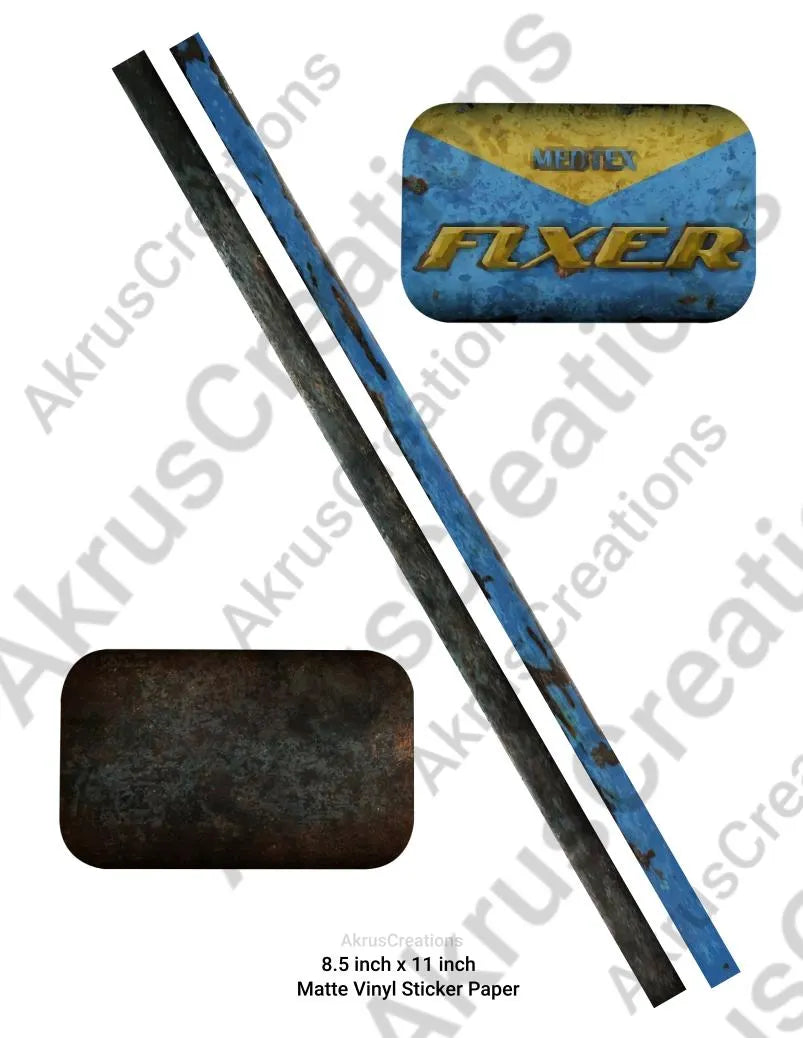 Wasteland Mentats and Fixer Altoid Tin Sticker Printable File