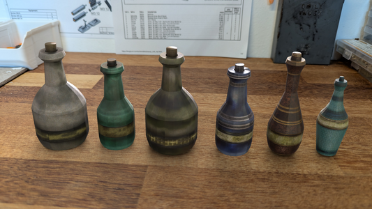 Fantasy Potion Bottle Papercraft | Retro RPG Inspired Printable Template