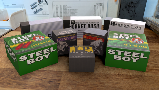 RE2 + RE3 Ammo Boxes Papercraft Cutouts Print Files