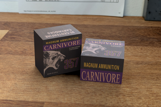 Resident Evil 2 & 3 .357 Carnivore Box Cutout Printable File