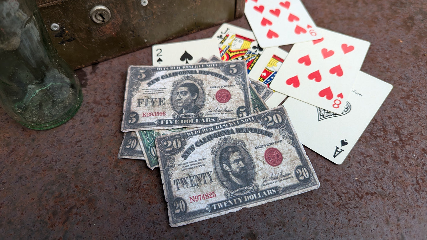 FNV NCR Dollars Printable Papercrafts