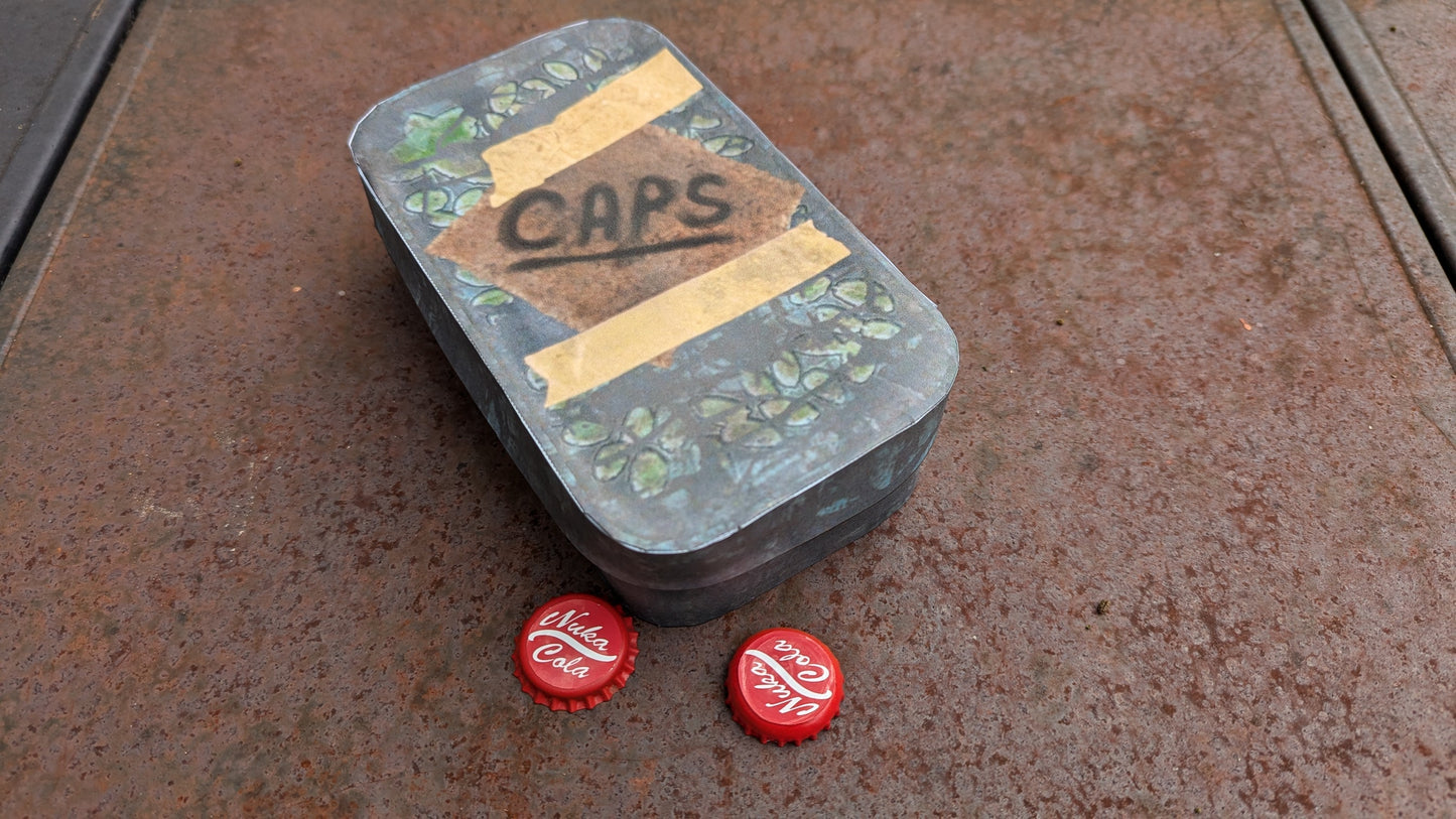 Wastelander Props Papercraft Files | Vault Tec Lunchbox, Bobby Pin Box, Caps Stash