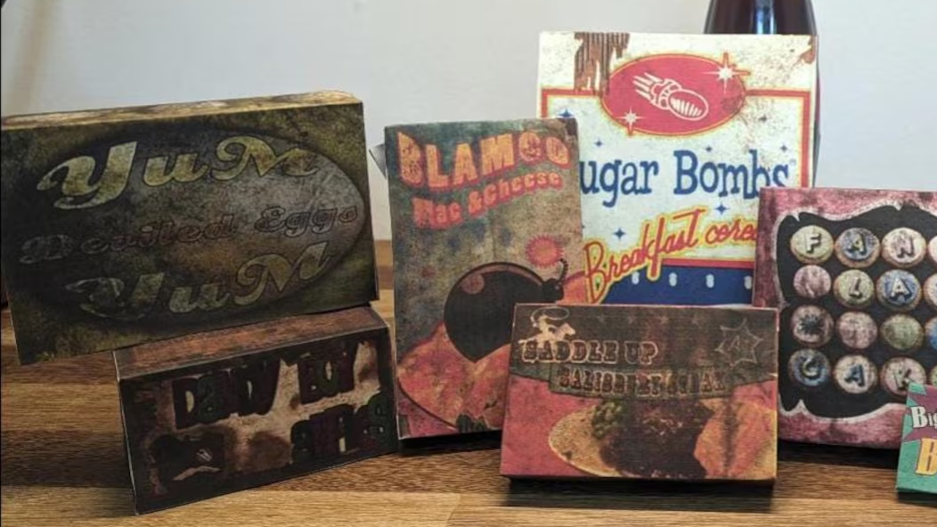 Wasteland Pre War Food Papercraft Prints Bundle