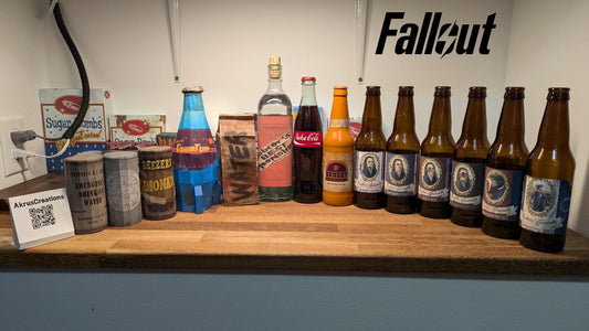 Complete Wasteland Drink Papercraft and Label Bundle (Every Drink)