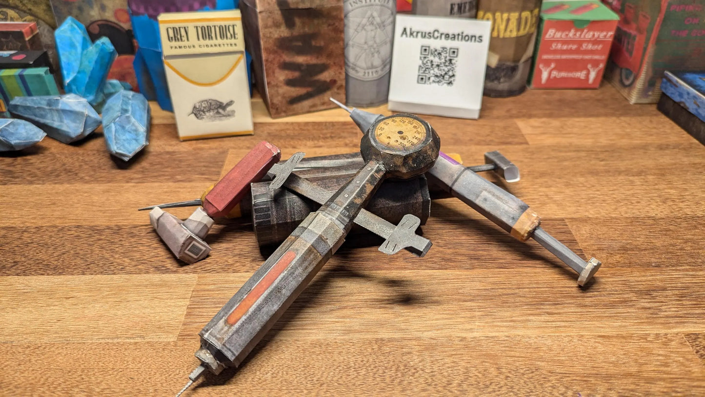Wasteland Chems Printable Papercraft Bundle