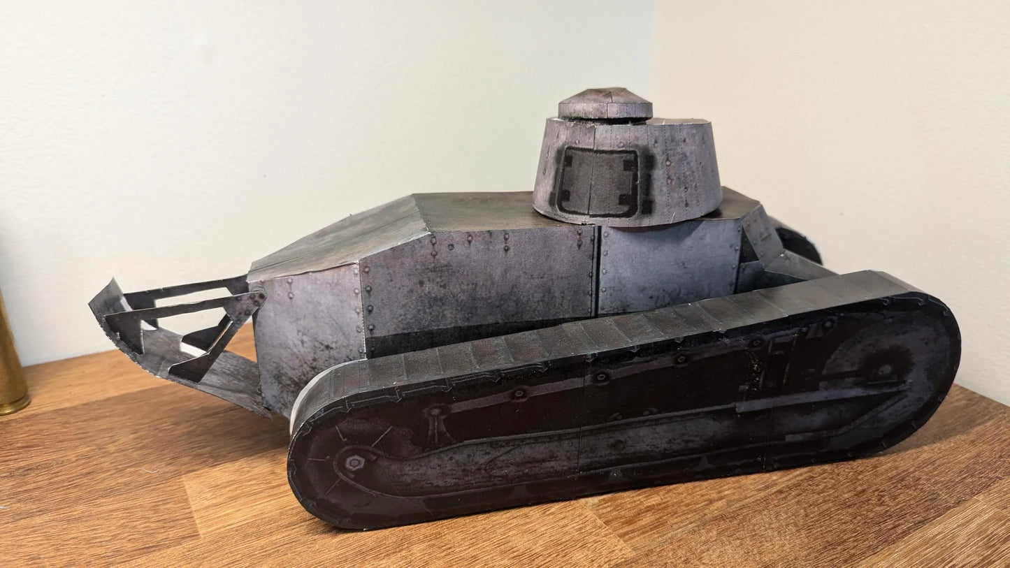 FT-17 Light Tank Printable Papercraft 1/15th Scale
