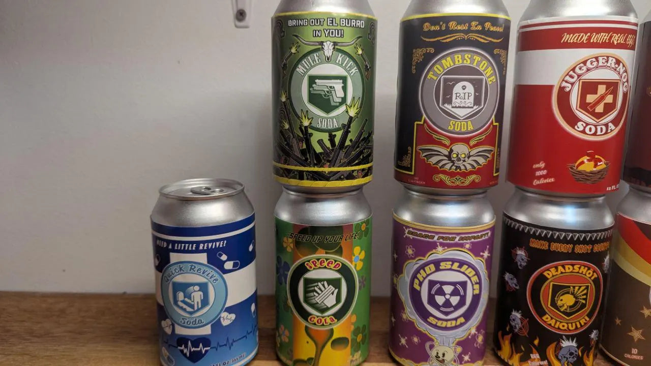 Zombies Perk Soda Can Label Files For 12oz & 330ml Cans