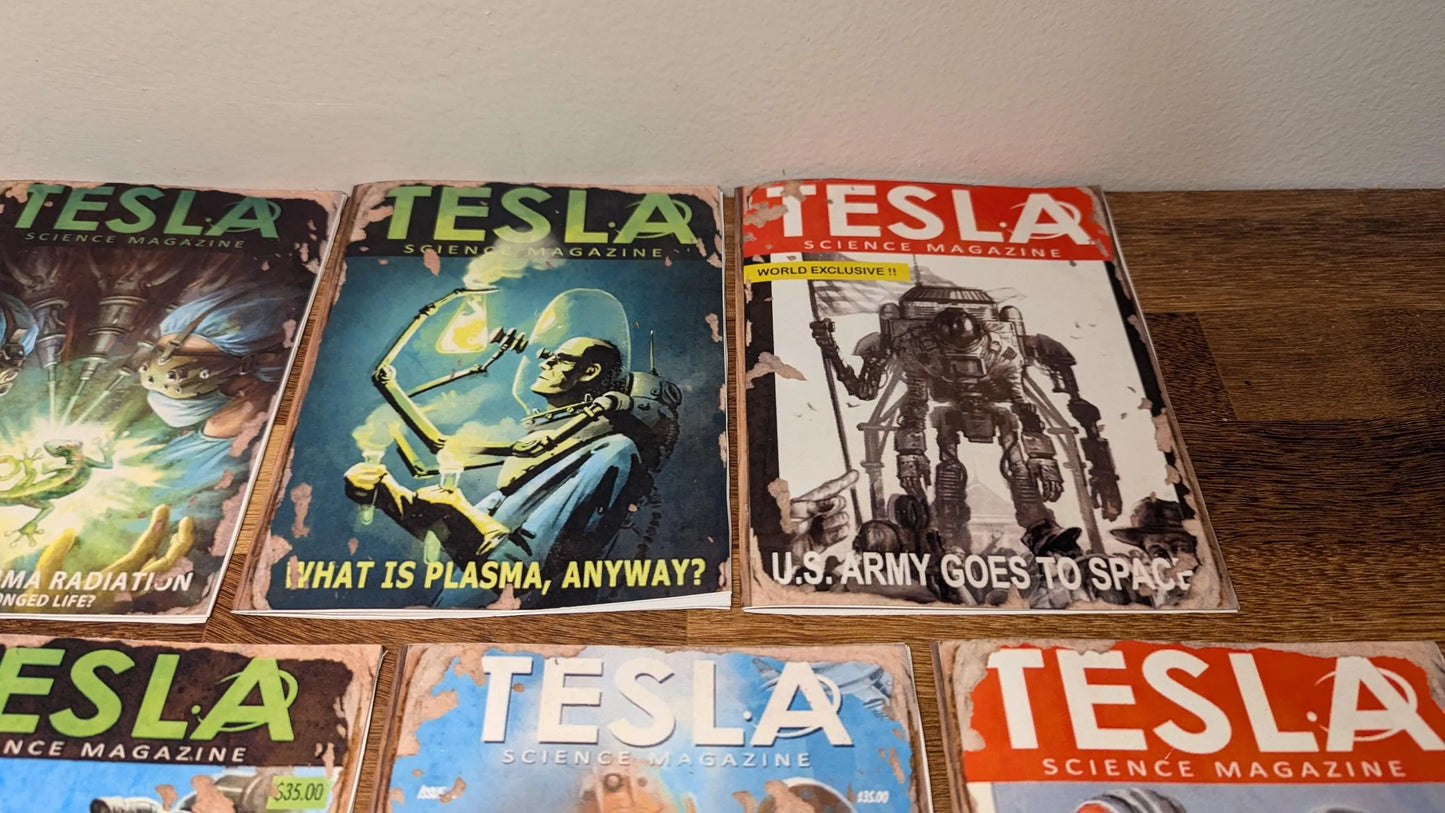 Wasteland Tesla Science Magazines Printable Files