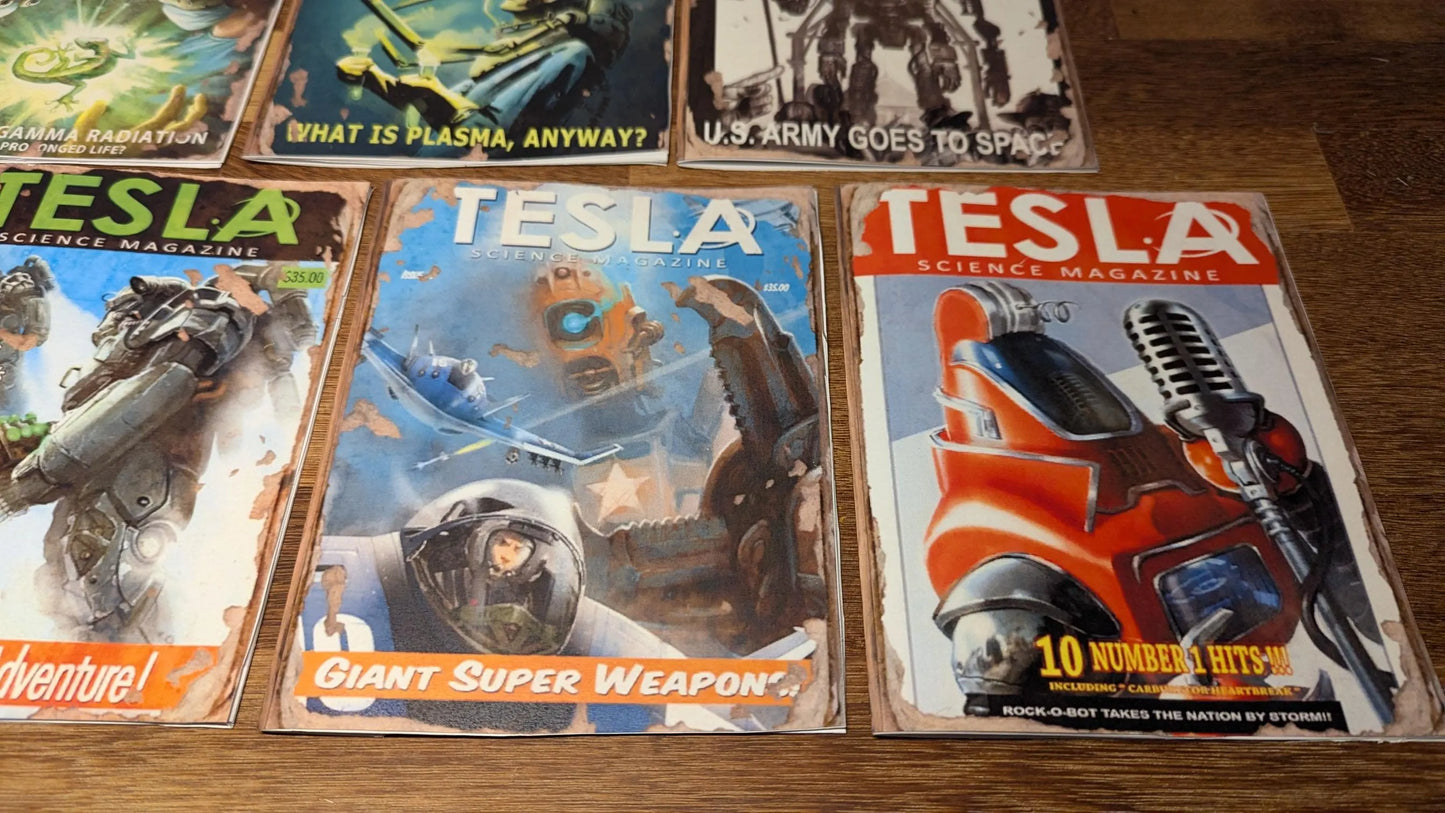 Wasteland Tesla Science Magazines Printable Files
