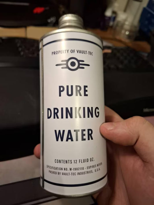 Wasteland Purified Water Canteen Sticker Label From TV Show