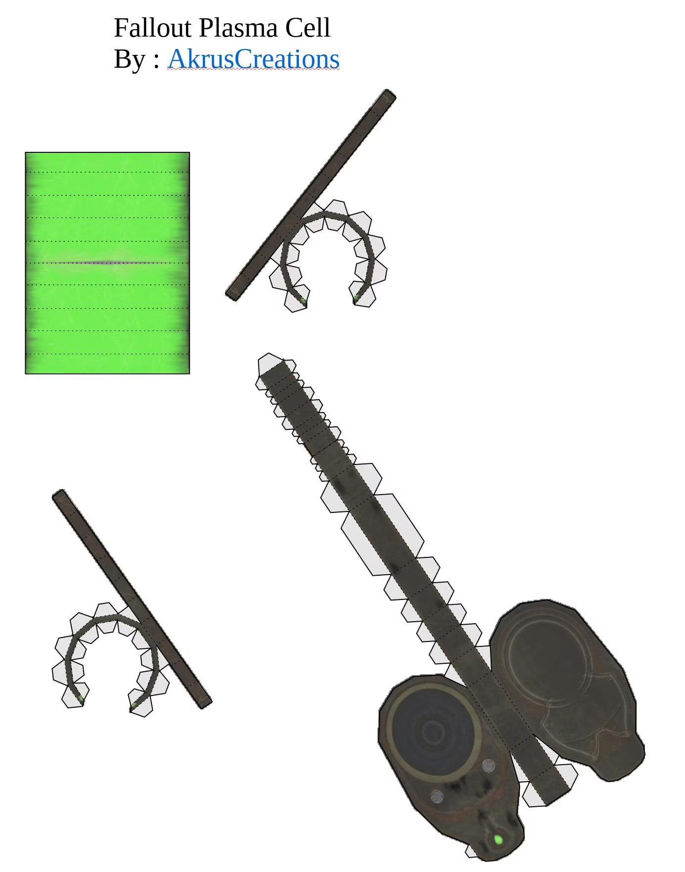Wasteland Large Ammo Papercraft Bundle