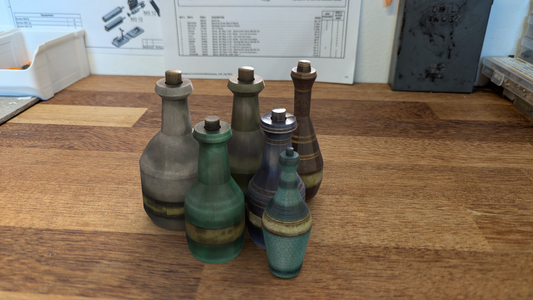 Fantasy Potion Bottle Papercraft | Retro RPG Inspired Printable Template